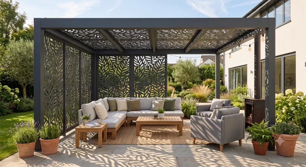 Custom Pergola Aluminium Screen Panels